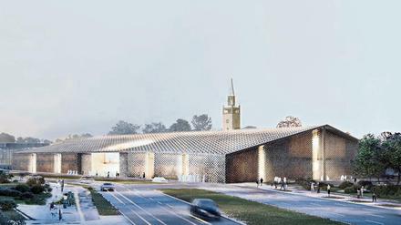 Siegerentwurf für das Museum der Moderne am Berliner Kulturforum, von den Schweizer Stararchitekten Herzog &amp; de Meuron.