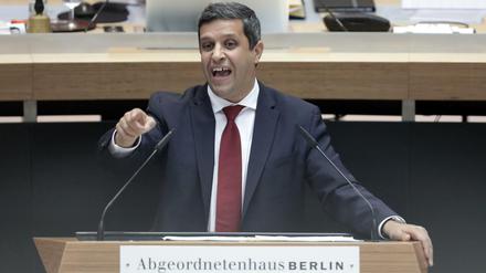 Der Fraktionsvorsitzende der Berliner SPD, Raed Saleh 