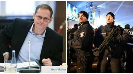 Mehr Waffen, mehr Schutzwesten. Michael Müller und die Sicherheit.