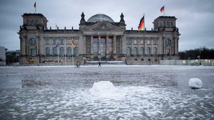 Tauwetter in Berlin. In der Nacht soll es aber schon wieder schneien.