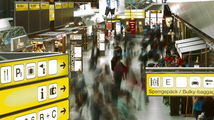 An den alten Flughäfen Tegel und Schönefeld sind voriges Jahr 32,9 Millionen Fluggäste abgefertigt worden.