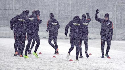 Raus aus Berlin. Hertha entfloh am Samstag dem Winterwetter Richtung Spanien.