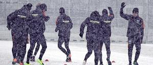 Raus aus Berlin. Hertha entfloh am Samstag dem Winterwetter Richtung Spanien.