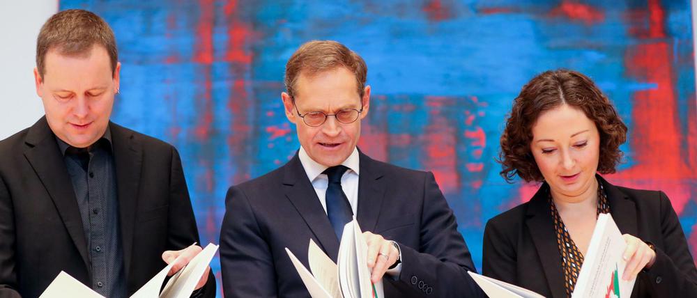 Die Rot-Rot-Grüne Regierung stellt ihre Pläne vor.