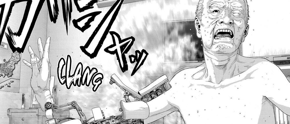 Menschmaschine: Eine Szene aus „Last Hero Inuyashiki“.