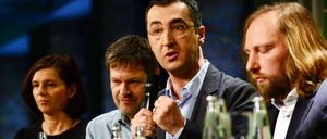 Urwahlforum der Grünen in der Kalkscheune. Katrin Göring-Eckardt, Robert Habeck, Cem Özdemir, Anton Hofreiter. 
