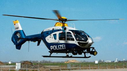 Ein Polizeihubschrauber aus Brandenburg. (Symbolbild)