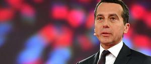 Der österreichische Bundeskanzler Christian Kern bei seiner Grundsatzrede in Wels.