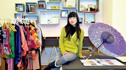 Naho Iguchi, Gründerin vom NION Berlin, in ihrem Pop-up-Store am Moritzplatz. 