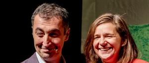 Der Bundesvorsitzende der Grünen, Cem Özdemir und die Fraktionsvorsitzende Katrin Göring-Eckardt.