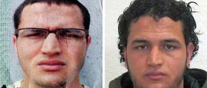 Die Bildkombo zeigt die am 21.12.2016 vom Bundeskriminalamt (BKA) veröffentlichten Fahndungsfotos des Berliner Weihnachtsmarkt-Attentäters Anis Amri. 