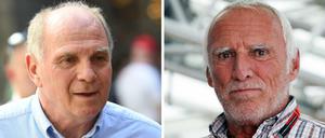 Moneten, Macher, München. Uli Hoeneß (links) will seinen Klub im Basketball voranbringen, Mateschitz seinen im Eishockey.
