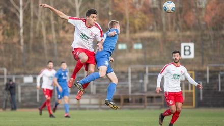 Gute Stürmer-Gene. 1,97 Meter groß, kopfballstark, effizient: Miroslav Slavov soll den Berliner AK in die Dritte Liga schießen – und er hat noch mehr vor.