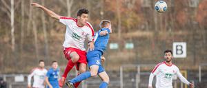 Gute Stürmer-Gene. 1,97 Meter groß, kopfballstark, effizient: Miroslav Slavov soll den Berliner AK in die Dritte Liga schießen – und er hat noch mehr vor.