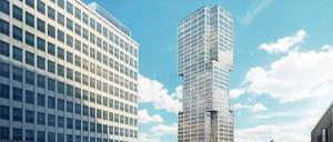 Jetzt aber wirklich – 2017 entsteht das Hochhaus neben dem Einkaufszentrum „Alexa“.