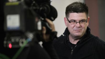 Der zurückgetretene Berliner Staatssekretär Andrej Holm kommt zu einer öffentlichen Diskussion über soziale Wohnungspolitik am 16.01.2017 in Berlin. 