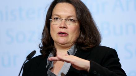 Arbeitsministerin Andrea Nahles.