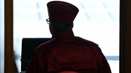 Blick nach vorne und hinaus: Der Vorsitzende Richter des Zweiten Senats, Andreas Voßkuhle, am Dienstag nach der Urteilsverkündung.