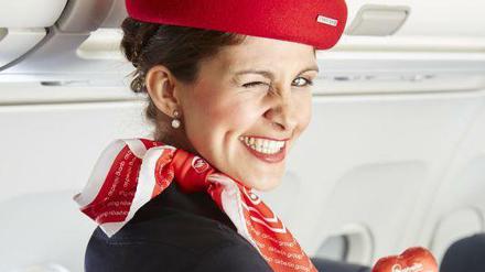 Wird gesucht: Flugbegleiterin bei Air Berlin.