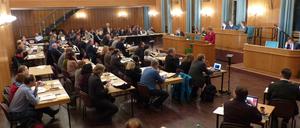 Auf der Januar-BVV gab es anscheinend enormen Diskussionsbedarf: Zweimal wurde die Sitzung für längere Zeit unterbrochen, weil die Fraktionen unter Ausschluss der Öffentlichkeit das Gespräch suchten