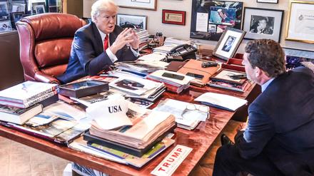 Donald Trump, designierter 45. Präsident der Vereinigten Staaten, im Interview mit Kai Diekmann, Herausgeber der "Bild"-Gruppe.