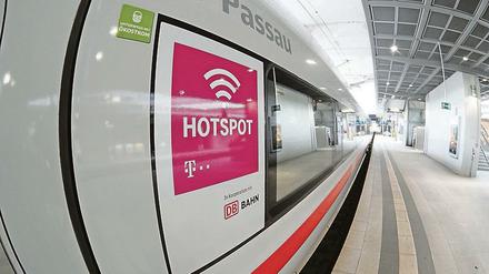 Neue Technik. In allen ICE der Bahn gibt es jetzt kostenloses W-Lan.