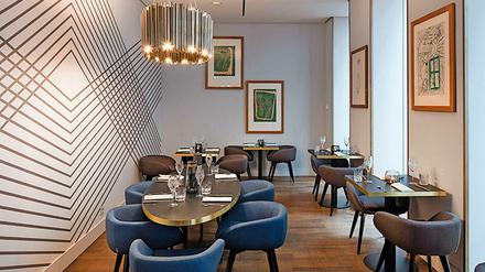 Schöne Atmosphäre, stylisches Ambiente: das Restaurant "Upside Down" im Artotel in Mitte.