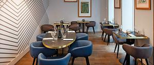 Schöne Atmosphäre, stylisches Ambiente: das Restaurant "Upside Down" im Artotel in Mitte.