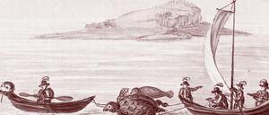 Illustration aus dem Buch "Der Schweizerische Robinson" von Johann David Wyss.