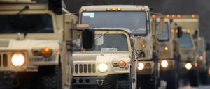 Durch Brandenburg ist ein US-Militärtransport gerollt – zum Unbehagen der rot-roten Landesregierung.