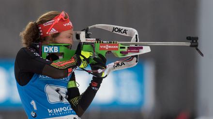 Laura Dahlmeier war beim Sprint in Ruhpolding einmal mehr beste Deutsche.