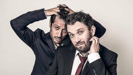 Humor, der weh tut.  Fahri Yardim (links) und Christian Ulmen spielen in „Jerks“ beinahe sich selbst. 