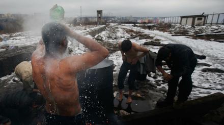 Flüchtlinge in Belgrad 