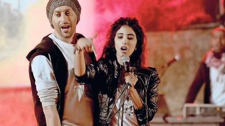 Kareem (der Hip-Hop-Star Tamer Nafar) und seine Freundin (Samar Qupty)