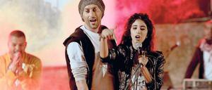 Kareem (der Hip-Hop-Star Tamer Nafar) und seine Freundin (Samar Qupty)