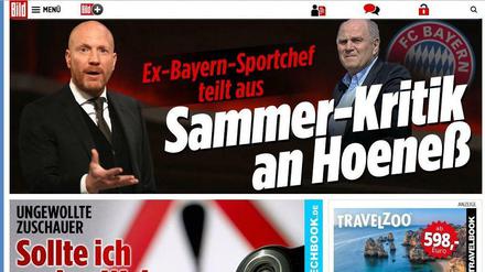 "Bild" verklagt "Focus Online". Der Konkurrent soll systematisch Inhalte von "Bildplus" abgeschrieben haben.