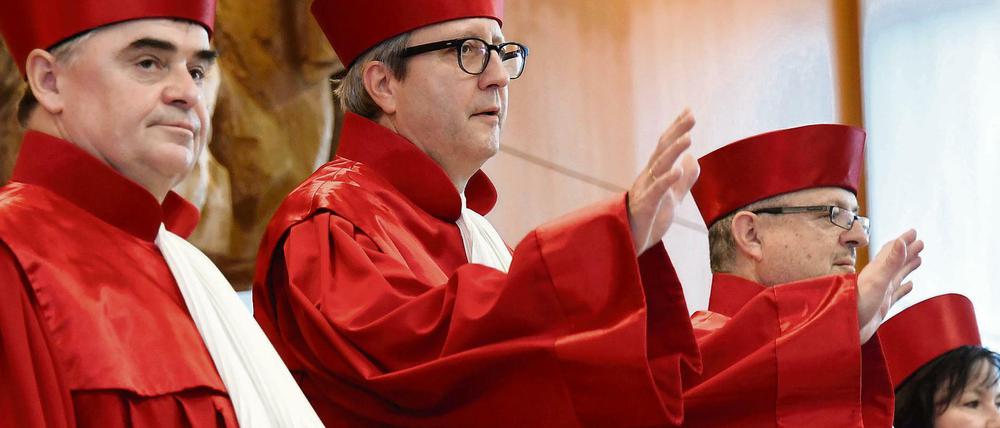 Der Chef hatte die Idee selbst. Gerichtspräsident Andreas Voßkuhle bei der Urteilsverkündung in Karlsruhe.