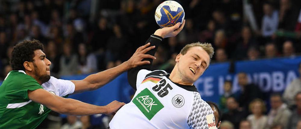 Nicht zu halten. Julius Kühn hatte mit dem deutschen Team wenig Mühe mit Außenseiter Saudi-Arabien.