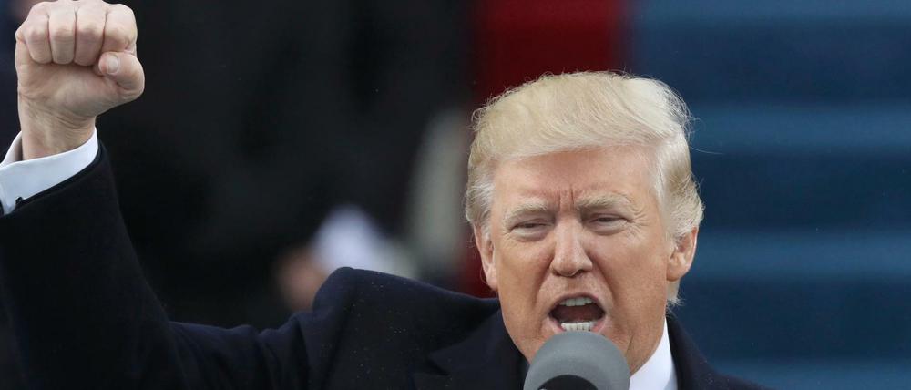Kämpferische Antrittsrede: Donald Trump als US-Präsident