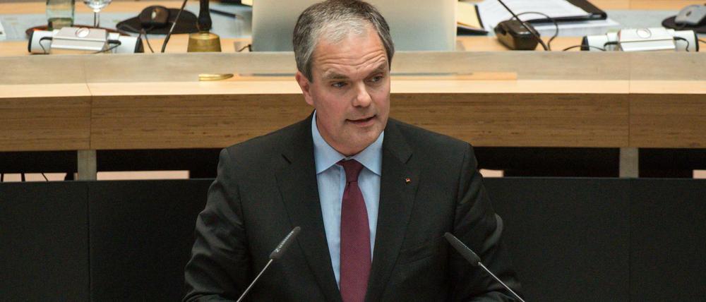 Burkard Dregger (CDU) im Berliner Abgeordnetenhaus.