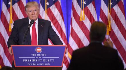 Angespanntes Verhältnis: Donald Trump und die Presse 