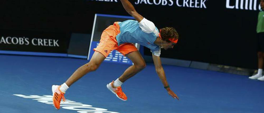 Am Ende ins Straucheln geraten. Alexander Zverev verlangte Rafael Nadal lange alles ab.