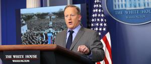 Präsidentensprecher Sean Spicer.