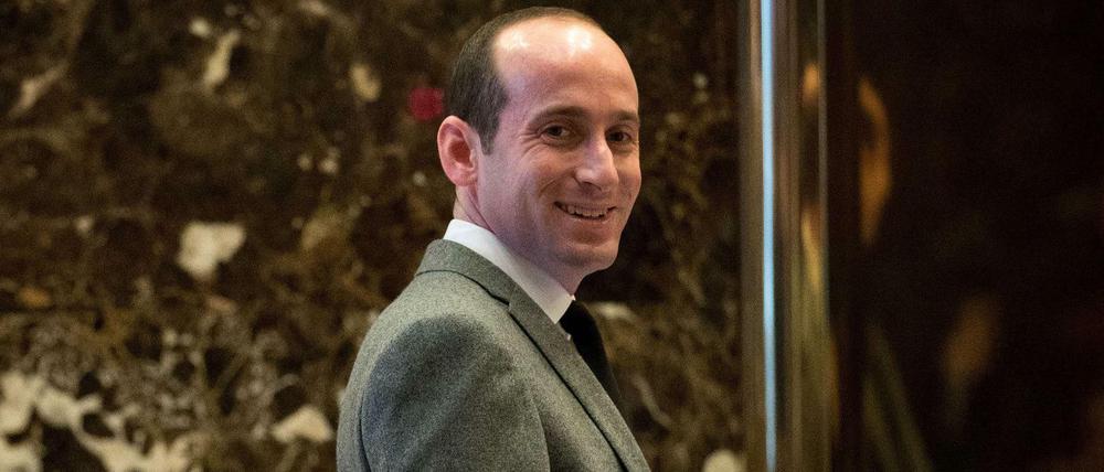Stephen Miller im Trump Tower in New York. 