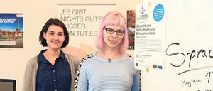 Semiramis Ceylan-Ahlborn (links) und Caroline Winkler koordinieren den neuen Sprachkurs.