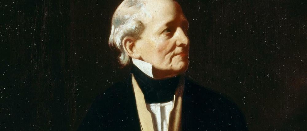 Sir Francis Beaufort als Leiter der Hydrografischen Abteilung. Der Gelehrte erhielt die Stelle 1829 in Nachfolge vom Polarforscher William Parry.