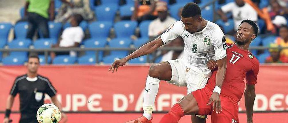 Das war zu wenig. Salomon Kalou (links) im Spiel gegen Togo. Foto: AFP/Sanogo