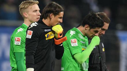 Sehen so Sieger aus? Eher nicht. Auf Borussia Mönchengladbach wartet noch viel Arbeit in dieser Saison.