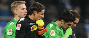 Sehen so Sieger aus? Eher nicht. Auf Borussia Mönchengladbach wartet noch viel Arbeit in dieser Saison.