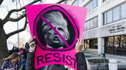 Widerstand gegen Trump gibt es in zahlreichen Ländern. 